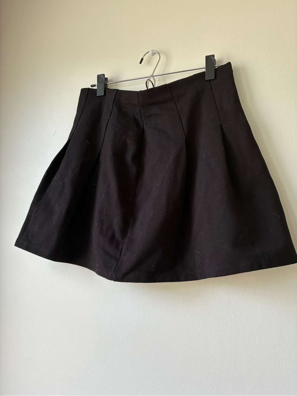 H&M Black A-Line Mini Skirt